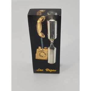 Vintage souvenir of‎ LAS VEGAS hourglass / egg timer/ paperweight